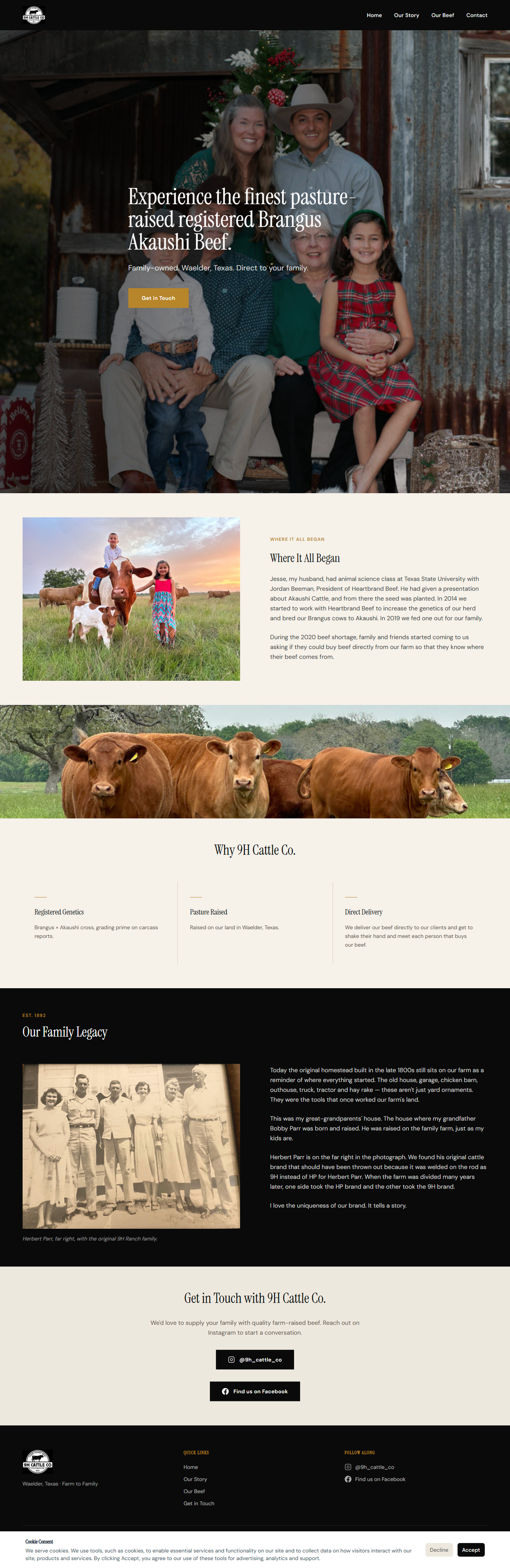 9H Cattle Co. homepage