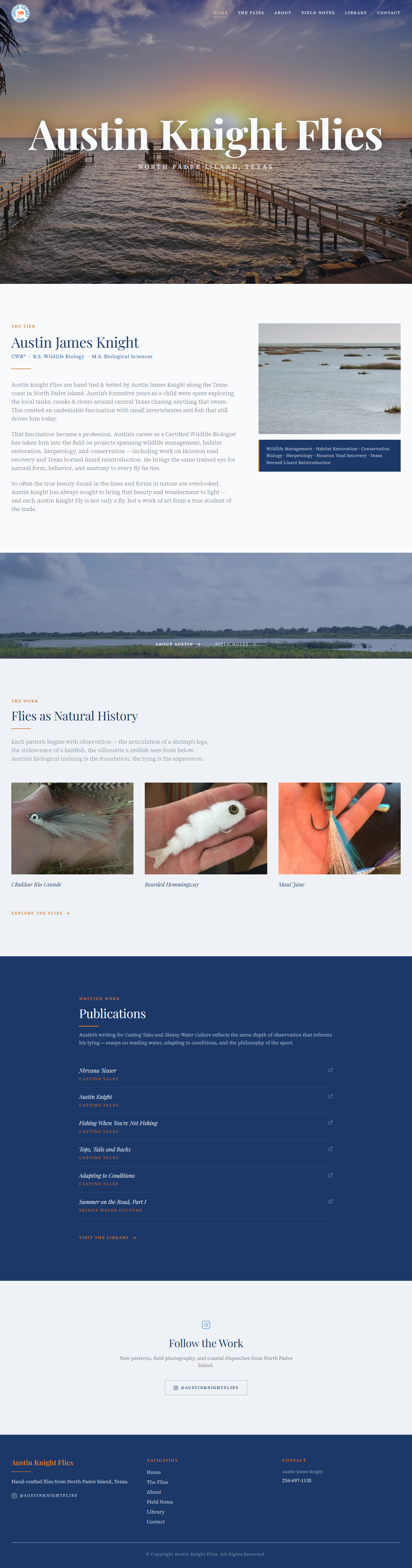 Austin Knight Flies homepage