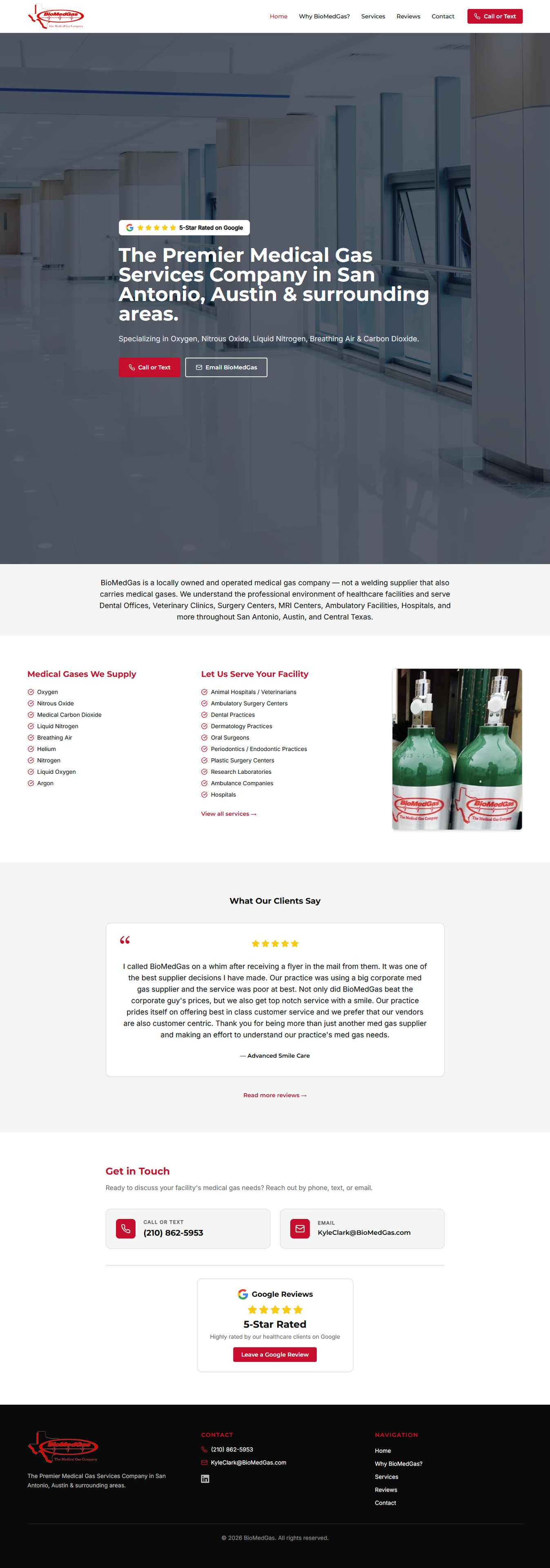 BioMedGas homepage