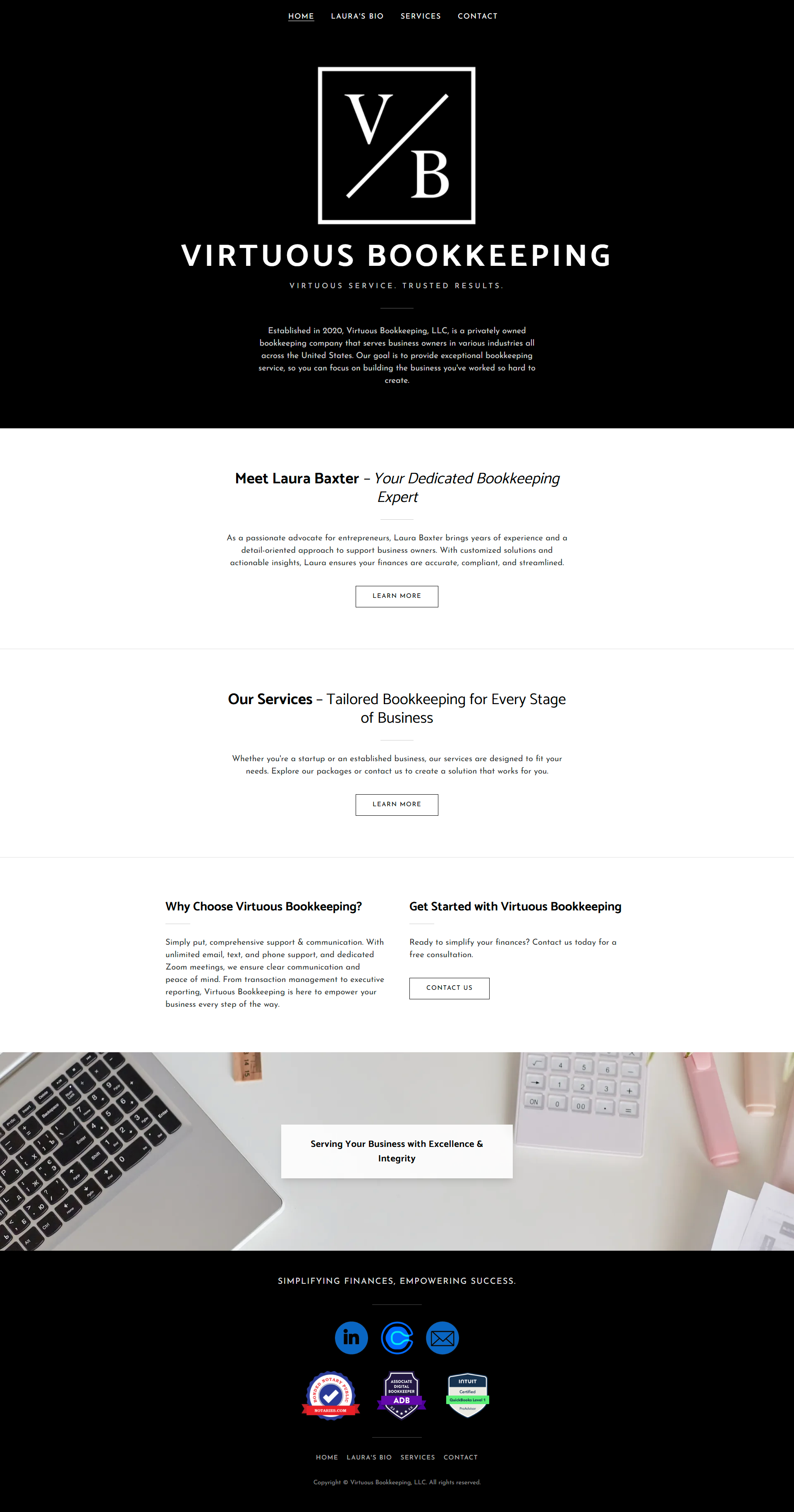 Virtuous Bookkeeping homepage